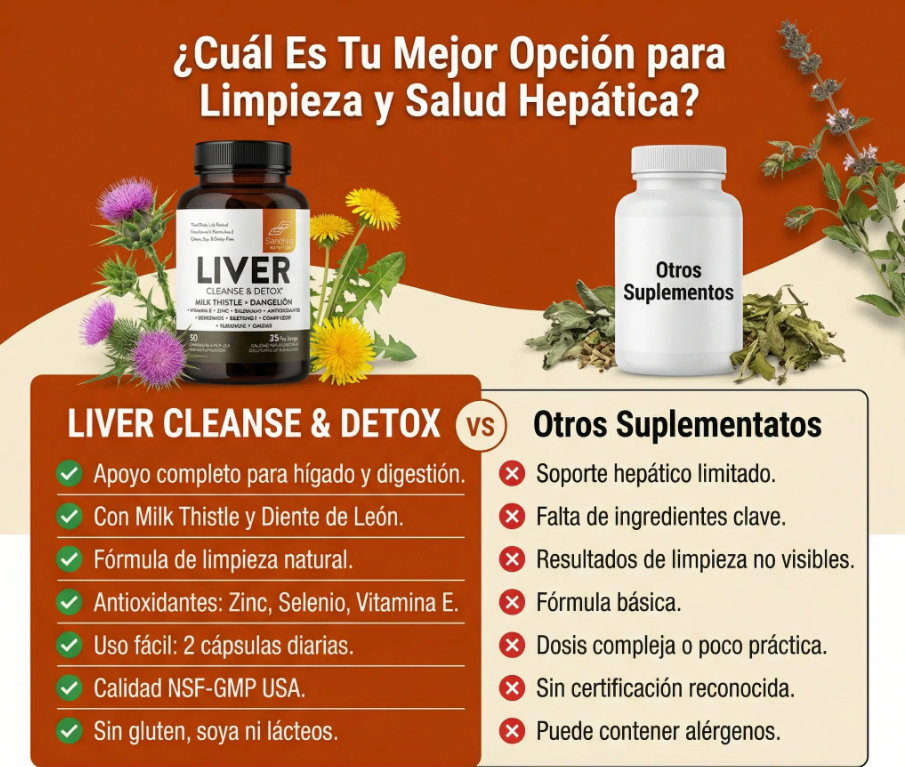 LIVER DETOX - Apoya la limpieza natural de tu hígado y recupera tu energía en pocos días 🔥